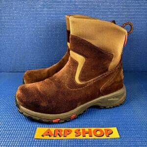 🔴 L.L BEAN THINSULATE FLEX GRIP Women`s Size 6.5 Brown Suede Boots 051708